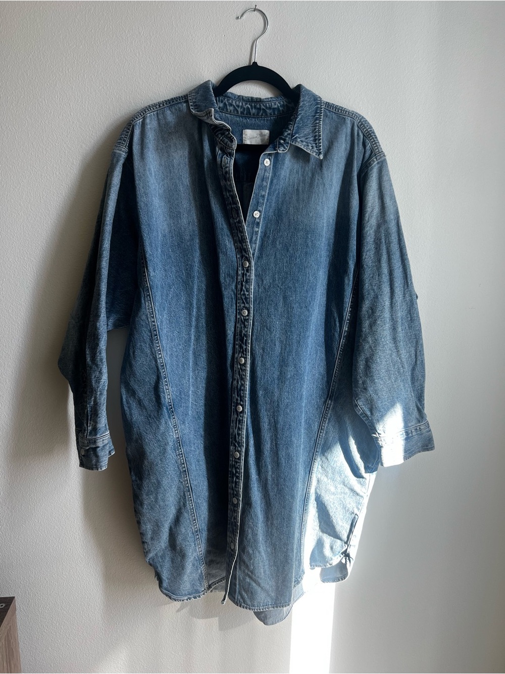 Women’s Denim Button-Down dress- Blue